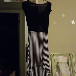 Black and white dress